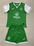 24-25 Hibernian Home Kids Soccer Jersey