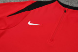 2024 NK Red Half Pull Tracksuit #812(半拉链)