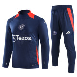 24-25 Man Utd Royal blue Long Sleeve Training Tracksuit
