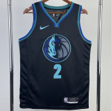22-23 Dallas Mavericks IRVING #2 Blue Black Top Quality Hot Pressing NBA Jersey