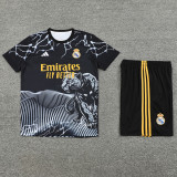 24-25 RMA Black white Training Short Suit #豹