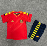 2012 Spain Home Kids Retro Soccer Jersey