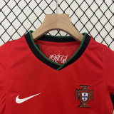24-25 Portugal Home Kids Soccer Jersey