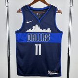 Dallas Mavericks IRVING #11 Royal blue Top Quality Hot Pressing NBA Jersey(雪山)