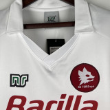 1990-1991 Roma Away Retro Soccer Jersey