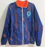 24-25 Netherlands Orange & Blue Double Sided Windbreaker (双面风衣)