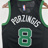 22-23 Celtics PORZINGIS #8 Black Top Quality Hot Pressing NBA Jersey (Trapeze Edition) 飞人版