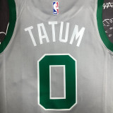 CELTICS TATUM #0 Gray Top Quality Hot Pressing NBA Jersey