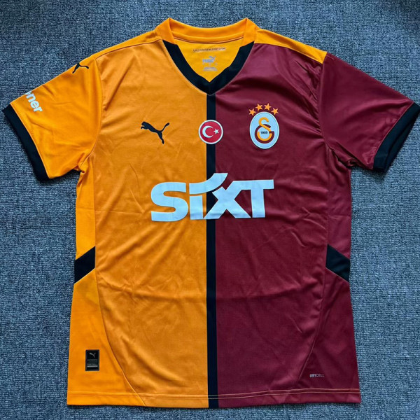 24-25 Galatasaray Home Fans Soccer Jersey *右袖广告