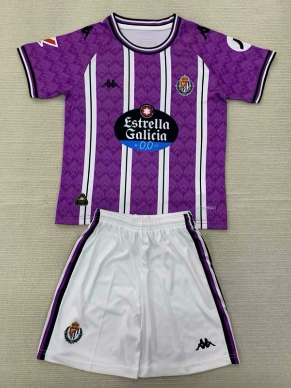 24-25 Valladolid Home Kids Soccer Jersey