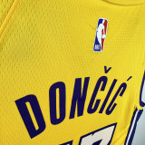 Lakers DONCIC #77 Yellow Top Quality Hot Pressing NBA Jersey(V领)
