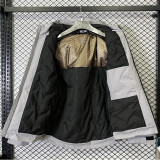 2024 NK Cotton Thickened warm Grey Outdoor Jackets #A801加棉冲锋衣