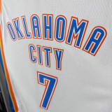 22-23 OKC Thunder HOLMGREN #7 White City Edition Top Quality Hot Pressing NBA Jersey