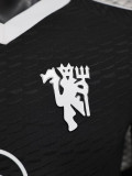 24-25 Man Utd Black Goalkeeper Player Version Soccer Jersey