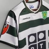 2001-2002 Sporting Lisbon Home Retro Soccer Jersey