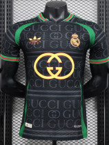 24-25 RMA Black Green Special Edition Player Version Soccer Jersey