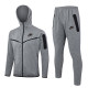 2024 NK Grey Hoodie Jacket Tracksuit #F586