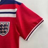 1980-1982 England Away Red Retro Soccer Jersey