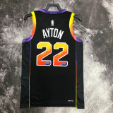 22-23 SUNS AYTON #22 Black Top Quality Hot Pressing NBA Jersey (Trapeze Edition)