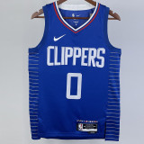 22-23 Clippers WESTBROOK #0 Blue Top Quality Hot Pressing NBA Jersey