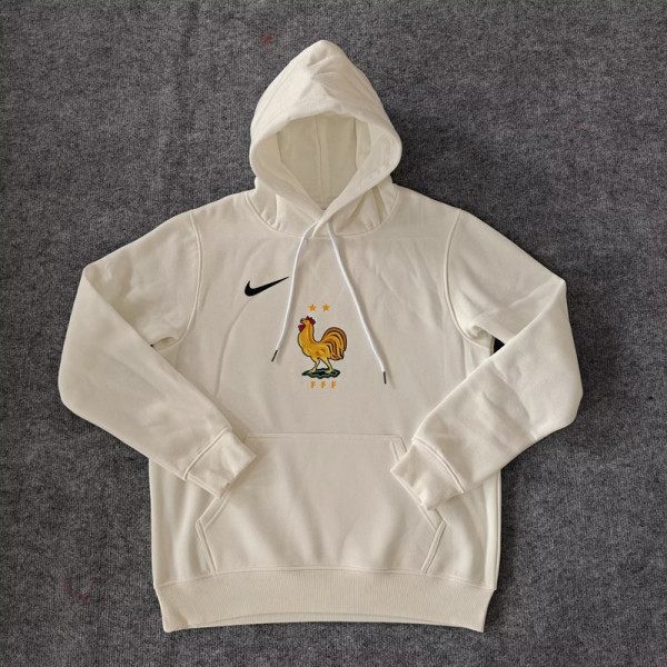 24-25 France White Hoody 白色(加绒)
