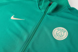 24-25 PSG Green Jacket Tracksuit