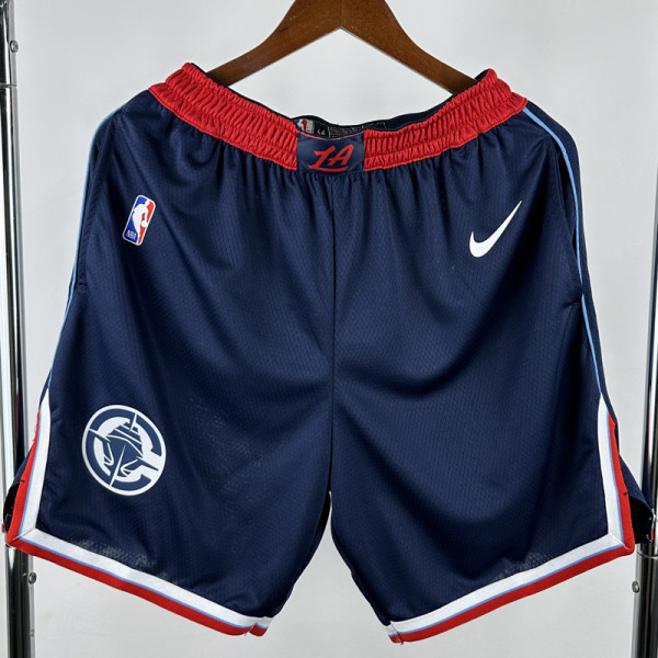 24-25 Clippers Blue City Edition Top Quality NBA Pants