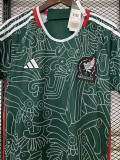 22-23 Mexico Third Fans Soccer Jersey (白图纹)