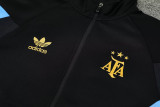 24-25 Argentina Black Jacket Tracksuit #三星