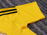 2011-2012 RMA Yellow GoalKeeper Kids Retro Soccer Jersey
