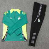 24-25 Algeria Dark green Half Pull Tracksuit (半拉链)