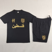 24-25 Palestina FC Black Anniversary Edition Kids Soccer Jersey *金色广告