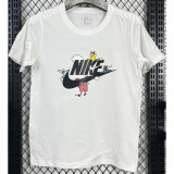 T130 NK White High Quality Casual T-Shirt