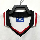 1996-1997 Man Utd Away White Retro Soccer Jersey