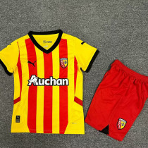 24-25 RC Lens Home Kids Soccer Jersey