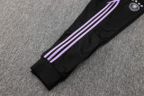 24-25 Germany Black Hoodie Half Pull Tracksuit #F595半拉连帽