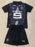 24-25 Stade Rennais Third Kids Soccer Jersey