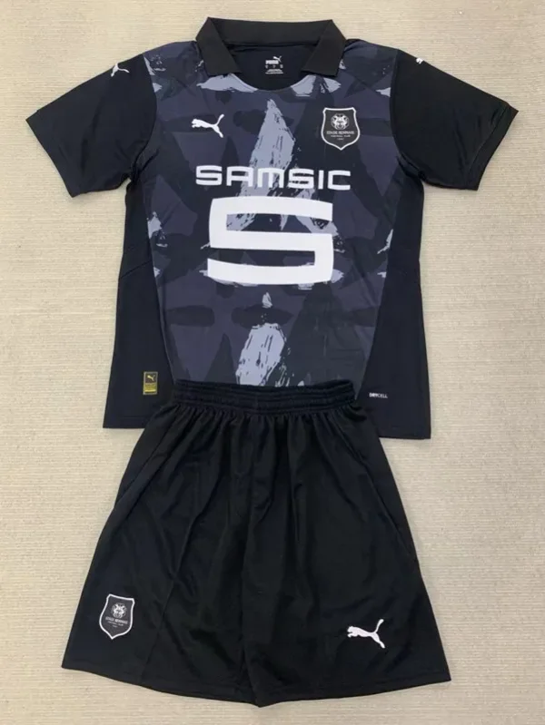 24-25 Stade Rennais Third Kids Soccer Jersey