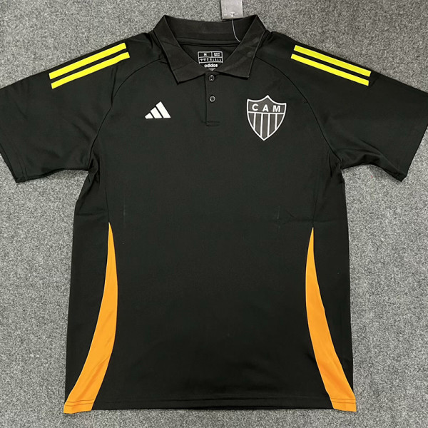 25-26 Atletico Mineiro Black Polo Short Sleeve