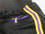 Lakers Mamba Black City Edition Top Quality NBA Pocket Pants *湖人曼巴