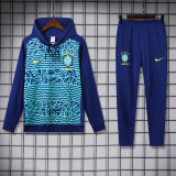 24-25 Brazil Blue Hoodie Tracksuit (卫衣套装)