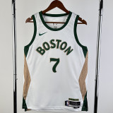 23-24 CELTICS BROWN #7 White City Edition Home Top Quality Hot Pressing NBA Jersey