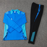2024 AD Fancy Blue Half Pull Tracksuit #06(半拉链)