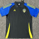 24-25 Leeds United Black Polo Short Sleeve