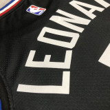 22-23 Clippers LEONARD #2 Black Top Quality Hot Pressing NBA Jersey (Trapeze Edition)