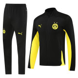 24-25 Dortmund Black Jacket Tracksuit #03