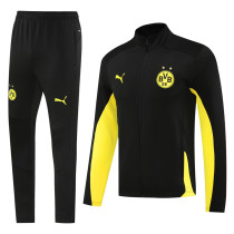 24-25 Dortmund Black Jacket Tracksuit #03