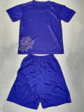 23-24 RMA Y-3 Purple Kids Soccer Jersey (胶标)