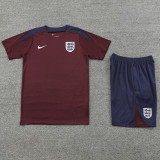 24-25 England Red Training Short Suit