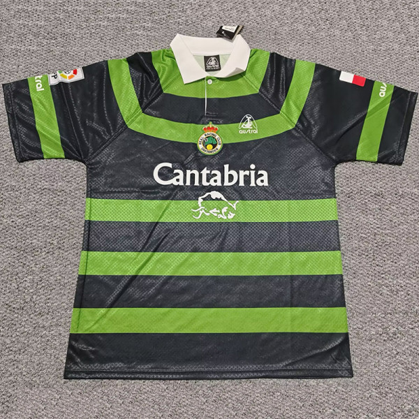1999-2000 Racing de Santander  Away Retro Soccer Jersey *带章